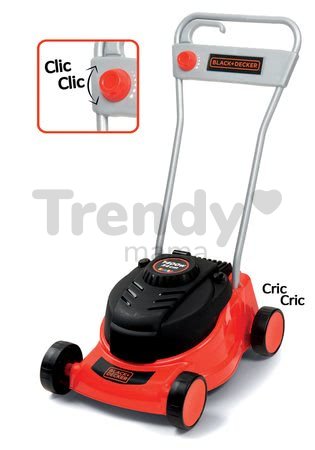 Kosačka na trávu Black&Decker Smoby s mechanickým zvukom