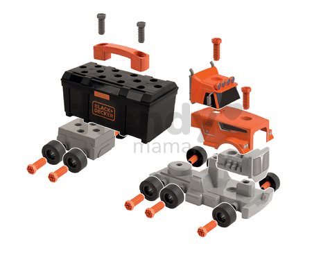 Kamión s pracovným kufríkom Black&Decker Truck Smoby a 60 doplnkov s náradím