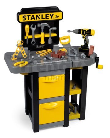 Pracovná dielňa skladacia Stanley Open Bricolo Workbench Smoby s 37 doplnkami