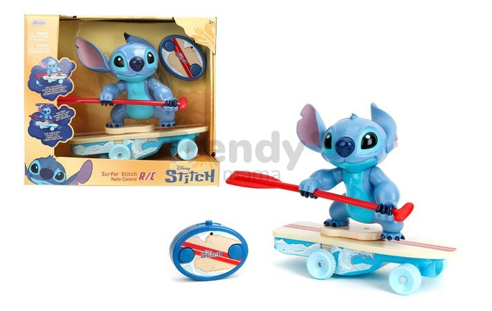 Figúrka Stitch na surfe s diaľkovým ovládaním RC Stitch Surfer Jada dĺžka 25 cm od 6 rokov