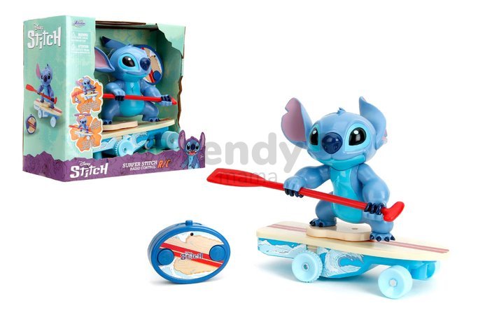 Figúrka Stitch na surfe s diaľkovým ovládaním RC Stitch Surfer Jada dĺžka 25 cm od 6 rokov