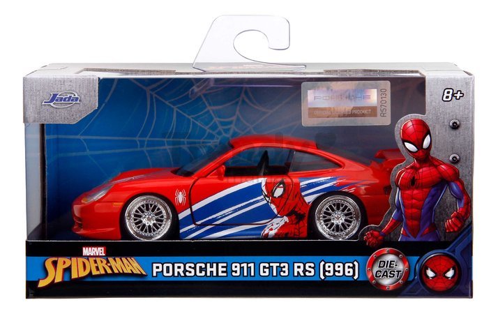 Autíčko Spiderman Marvel Jada kovové dĺžka 13,5 cm 1:32 od 8 rokov JA36068314R00