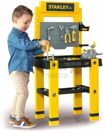 Pracovná dielňa Stanley Bricolo One Workbench Smoby so zatĺkačkou a 57 doplnkami