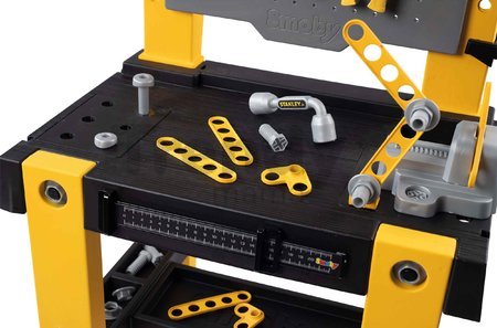 Pracovná dielňa Stanley Bricolo One Workbench Smoby so zatĺkačkou a 57 doplnkami