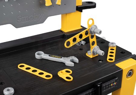 Pracovná dielňa Stanley Bricolo One Workbench Smoby so zatĺkačkou a 57 doplnkami