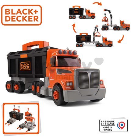 Kamión s pracovným kufríkom Black&Decker Truck Smoby a 60 doplnkov s náradím