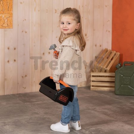 Kufrík s pracovným náradím Black&Decker Tool Box Smoby so 6 doplnkami