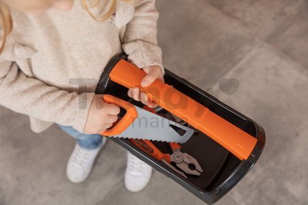 Kufrík s pracovným náradím Black&Decker Tool Box Smoby so 6 doplnkami