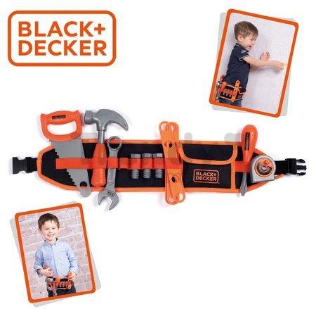 Pracovný opasok Black&Decker Toolbelt Smoby 44 cm dĺžka a 14 kusov náradia