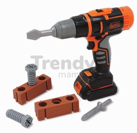 Mechanická vŕtačka s nadstavcami Black&Decker Mechanical Drill Smoby so 6 doplnkami