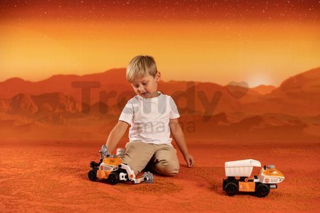 Stavebnica vesmírne autíčko 3v1 Space Rover Discovery Set Smoby 50 dielikov so skrutkovačom a figúrka astronauta s pohyblivými končatinami