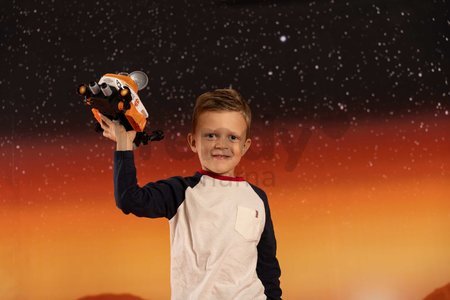 Stavebnica vesmírne autíčko 3v1 Space Rover Discovery Set Smoby 50 dielikov so skrutkovačom a figúrka astronauta s pohyblivými končatinami