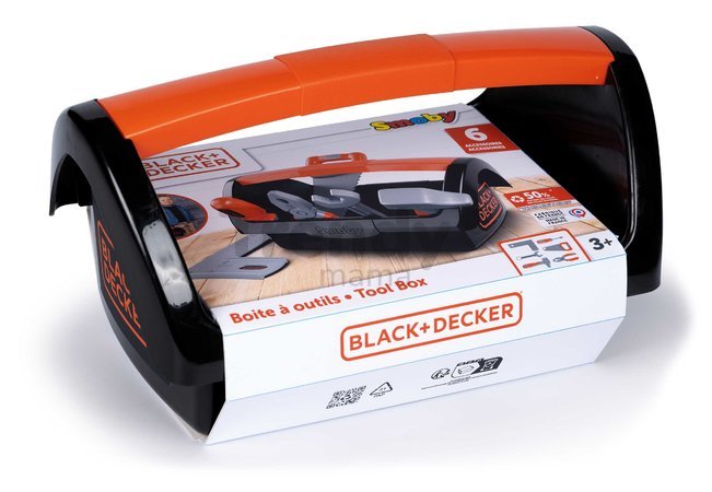 Pracovný kufrík s náradím Tool Box Black&Decker Smoby 6 doplnkov