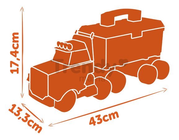 Kamión s pracovným kufríkom a náradím Bricolo Truck Black&Decker Smoby s mechanickou vŕtačkou 60 doplnkov