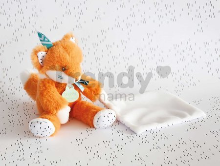 Plyšová líška na maznanie Fox Tiwipi Doudou et Compagnie v darčekovom balení oranžová 21 cm od 0 mes
