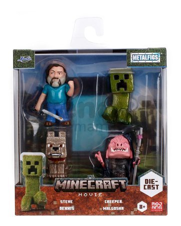 Figúrky zberateľské Minecraft Movie Jada kovové sada 4 druhov výška 6,5 cm od 8 rokov JA36692314R00