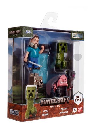 Figúrky zberateľské Minecraft Movie Jada kovové sada 4 druhov výška 6,5 cm od 8 rokov JA36692314R00