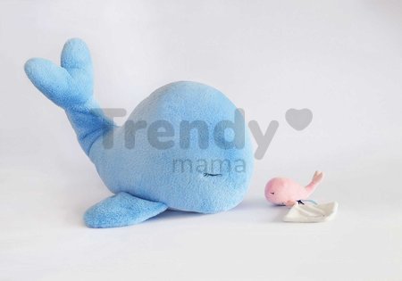 Plyšová veľryba Whale Blue XL Doudou et Compagnie modrá 60 cm od 0 mes