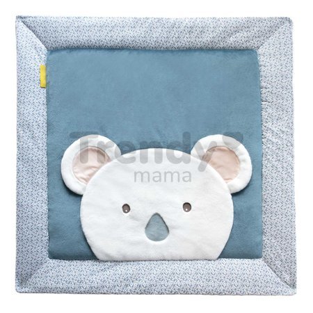 Textilná podložka na hranie Yoca le Koala Doudou et Compagnie modrá 100*100 cm od 0 mes