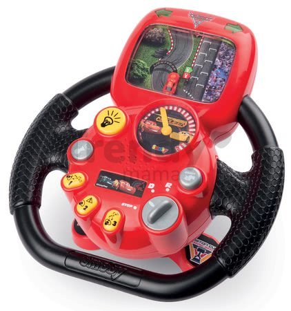 Trenažér Autá 3 Smoby V8 Driver elektronický volant so zvukom a svetlom