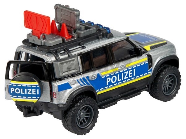 Autíčko policajné Land Rover Defender 90 Police Majorette dĺžka 12,5 cm