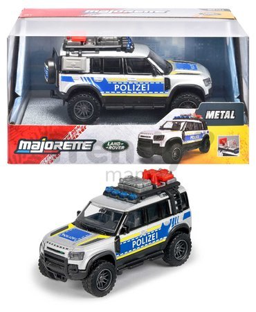 Autíčko policajné Land Rover Defender 90 Police Majorette dĺžka 12,5 cm