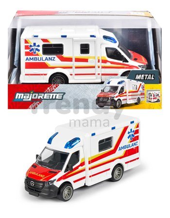 Autíčko sanitka Mercedes-Benz Sprinter Ambulance Majorette dĺžka 15 cm