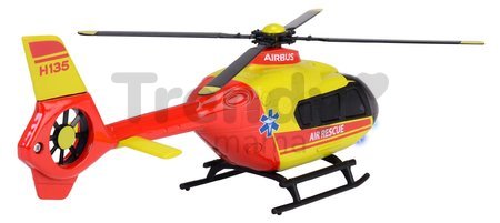 Helikoptéra záchranná Airbus H135 Rescue Helicopter Majorette kovová so zvukom a svetlom dĺžka 25,5 cm