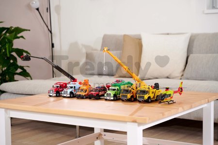 Autíčko odťahové Mack Granite Tow Truck Majorette kovové so zvukom a svetlom dĺžka 22 cm