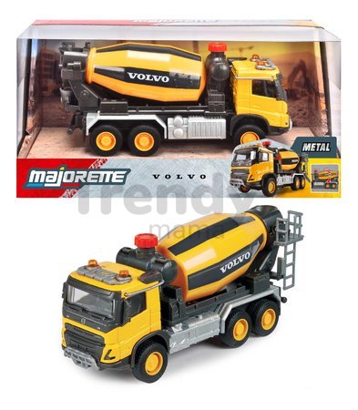 Autíčko stavebné s miešačkou betónu Volvo Truck Cement Mixer Majorette dĺžka 19 cm
