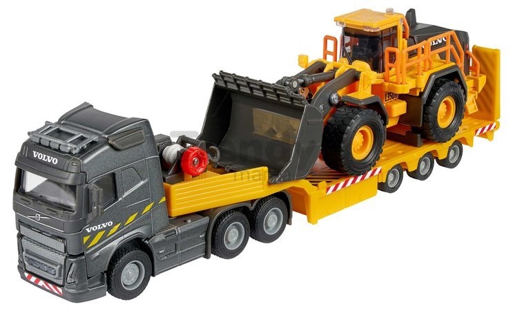 Kamión s nakladačom Volvo FH16 Truck & Wheel Loader Majorette 35 cm dĺžka