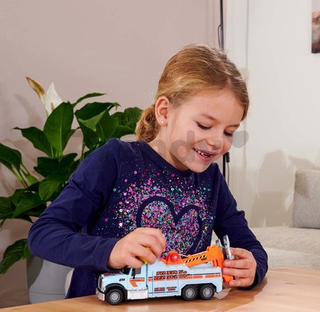 Autíčko odťahové Mack Granite Tow Truck Majorette kovové so zvukom a svetlom dĺžka 22 cm