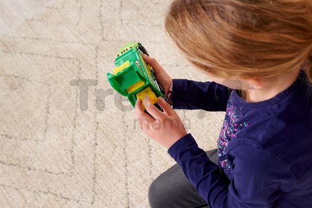 Autíčko smetiarske Mack Granite Garbage Truck Majorette kovové so zvukom a svetlom dĺžka 22 cm