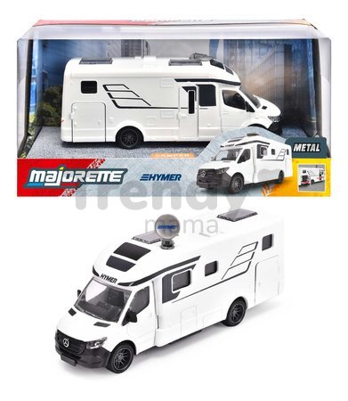 Autíčko karavan Hymer B-Class Majorette kovová karoséria s otvárateľnými dverami dĺžka 19 cm