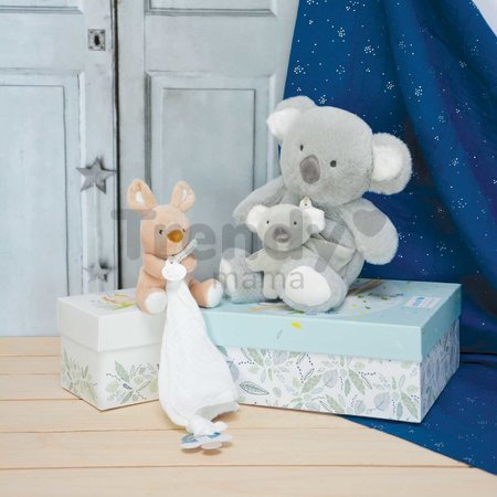 Plyšová koala s mláďatkom Koala Unicef Collection Doudou et Compagnie v darčekovom balení sivá 25 cm od 0 mes