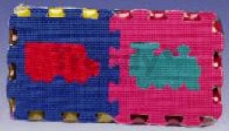 Penové puzzle Vlaky Lee 6 dielov 15*15*1,2 cm