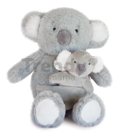 Plyšová koala s mláďatkom Koala Unicef Collection Doudou et Compagnie v darčekovom balení sivá 25 cm od 0 mes