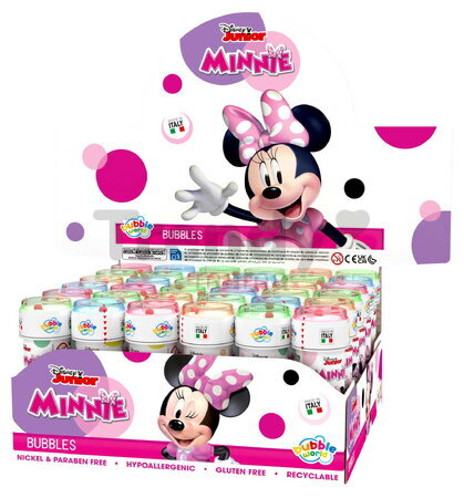 Bublifuk Minnie Disney Junior Bubble World Dulcop hypoalergénny bez niklu a parabénov