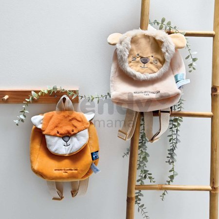 Plyšový batoh Fox Backpack Unicef Collection Doudou et Compagnie oranžový od 18 mes