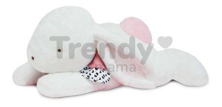 Plyšový zajac Happy Blush Doudou et Compagnie biely 80 cm od 0 mes