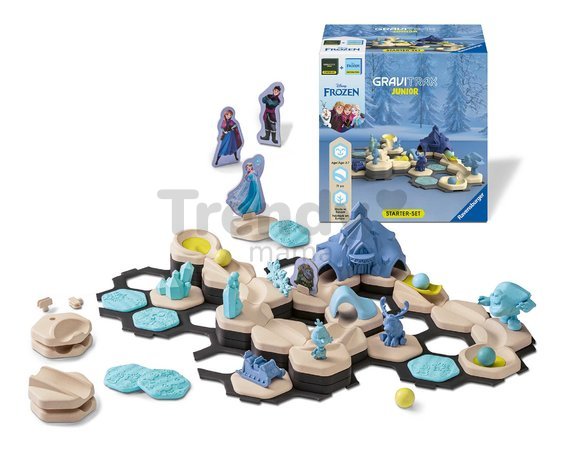 Guľôčková dráha Ľadové kráľovstvo Štartovacia sada Starter Set Frozen Junior GraviTrax 71 dielikov s figúrkami