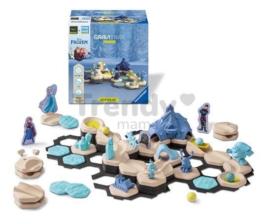 Guľôčková dráha Ľadové kráľovstvo Štartovacia sada Starter Set Frozen Junior GraviTrax 71 dielikov s figúrkami