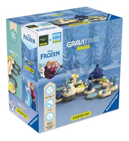 Guľôčková dráha Ľadové kráľovstvo Štartovacia sada Starter Set Frozen Junior GraviTrax 71 dielikov s figúrkami