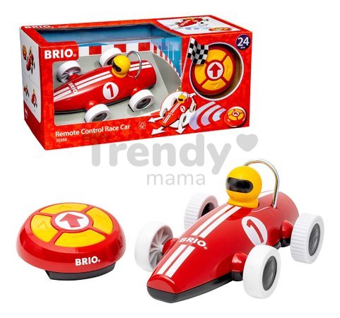 Pretekárske autíčko na diaľkové ovládanie RC Race Car BRIO červené dĺžka 26 cm od 24 mes