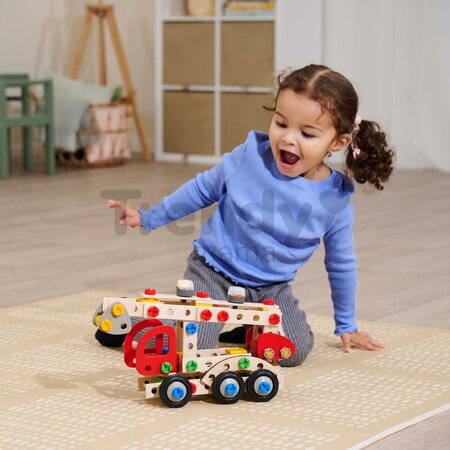 Rozšírenie k drevenej stavebnici Svetlá Constructor Light Eichhorn 2 svetlá s nabíjacím USB káblom 6 svetelných módov