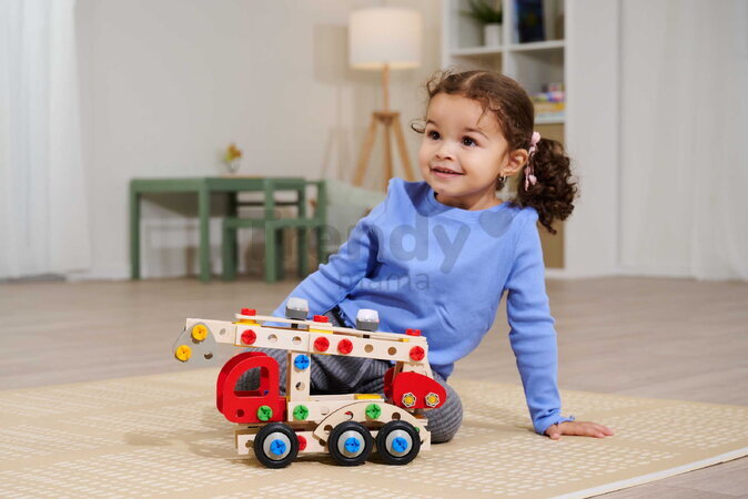 Rozšírenie k drevenej stavebnici Svetlá Constructor Light Eichhorn 2 svetlá s nabíjacím USB káblom 6 svetelných módov