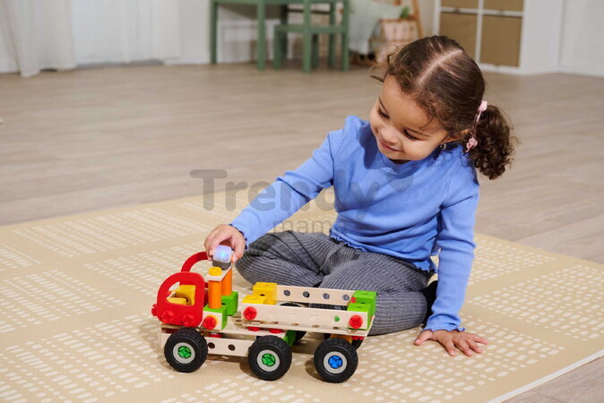 Rozšírenie k drevenej stavebnici Svetlá Constructor Light Eichhorn 2 svetlá s nabíjacím USB káblom 6 svetelných módov