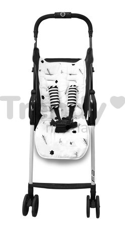 Poťah do kočíka Stromy Bamboo toTs-smarTrike Black&White obojstranný, sáten a bavlna