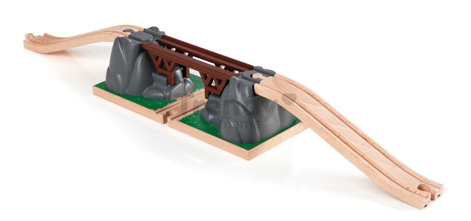 Náhradné diely pre vláčikodráhu Collapsing Bridge BRIO železničný padací most 3 diely od 3 rokov BRIO3916