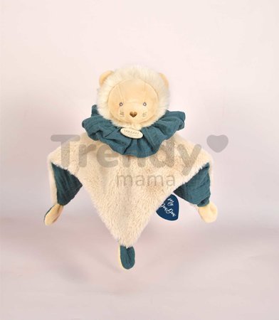 Plyšový lev na maznanie Doudou Boule 3v1 Doudou et Compagnie zelený 25 cm od 0 mes